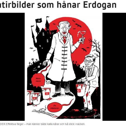 γελοιογραφια Ερντογαν