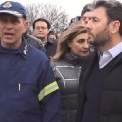 Στον τόπο της τραγωδίας ο Νίκος Ανδρουλάκης