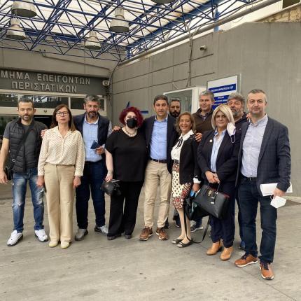 Το Βενιζέλειο Νοσοκομείο επισκέφθηκε ο Λευτέρης Αυγενάκης