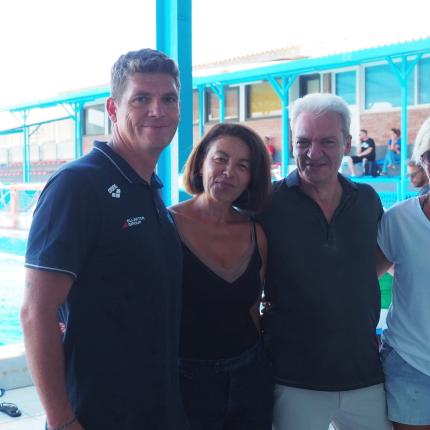 Συνάντηση του Αλέξη Καλοκαιρινού με τον Ολυμπιονίκη της Κολύμβησης Σπύρο Γιαννιώτη