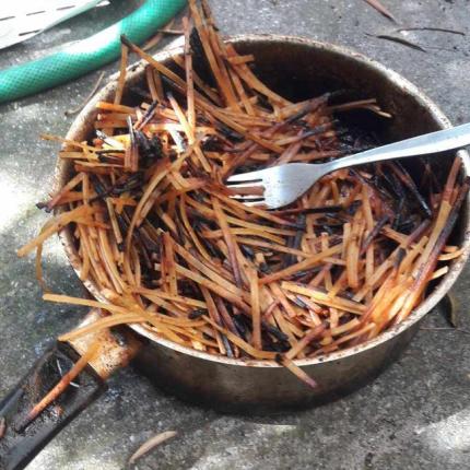 μακαρόνια φωτιά