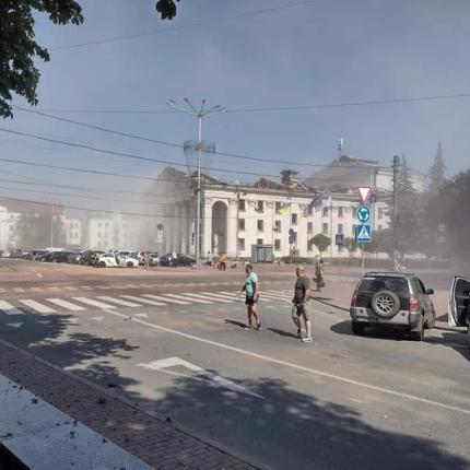 ρωσικό χτύπημα στην Ουκρανία
