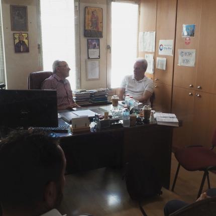 Συναντήσεις του Αλέξη Καλοκαιρινού με τις διοικήσεις Αστικού ΚΤΕΛ και Συνδέσμου Ιδιοκτητών ΤΑΞΙ Ηρακλείου
