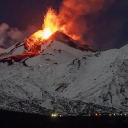 Αίτνα χιόνι
