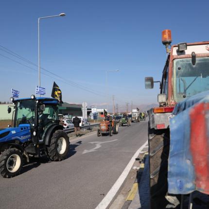 Αγρότες τρακτέρ