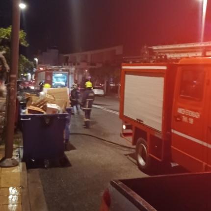 Πυρκαγιά σε κάδους απορριμμάτων