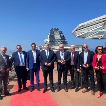 εκδήλωση για την έναρξη της κρουαζιέρας