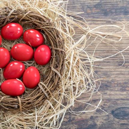 κόκκινα αυγά