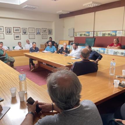 σύσκεψη νερό δήμος ηρακλείου