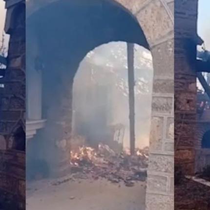 μοναστήρι φωτιά