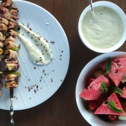 κοντοσούβλι καλαμάρι