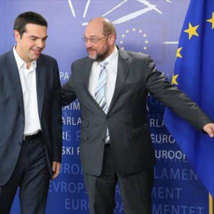 Με τον Σουλτς συναντήθηκε ο Αλέξης Τσίπρας