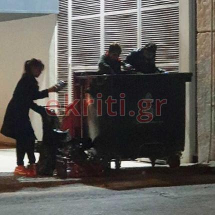 Δραματική εικόνα από το γειτονιά του Ηρακλείου.