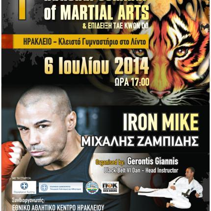 Επίδειξη πολεμικών τεχνών και σεμινάριο από τον Μιχάλη Ζαμπίδη στο Ηράκλειο