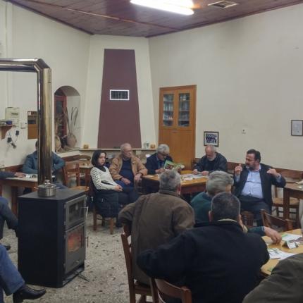 Σε χωριά της Μεσαράς ο Βασίλης Κεγκέρογλου