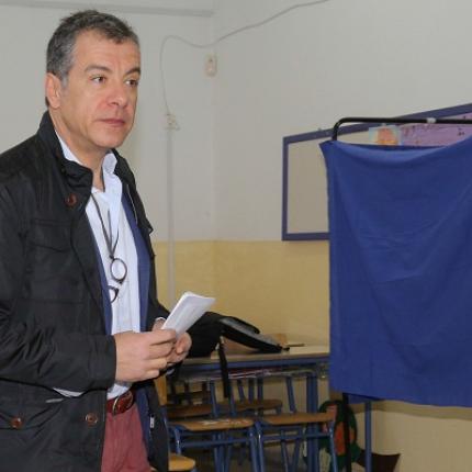 Στο 1ο Γυμνάσιο Χανίων ψήφισε ο Σταύρος Θεοδωράκης