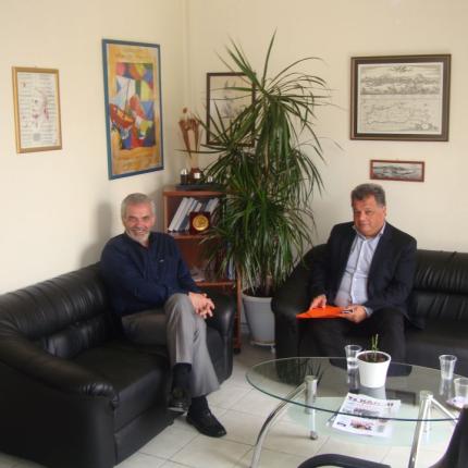 Συνάντηση Λυγερού με τον διευθυντή της Β/θμιας εκπ/σης Ηρακλείου