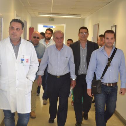 Επίσκεψη στο ΠΑΓΝΗ από τον Β. Λαμπρινό