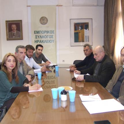 Με τον Εμπορικό Σύλλογο συναντήθηκε η ΟΕΒΕΝΗ