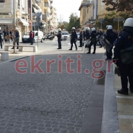 ισχυρές δυνάμεις της ΕΛ.ΑΣ στο κέντρο