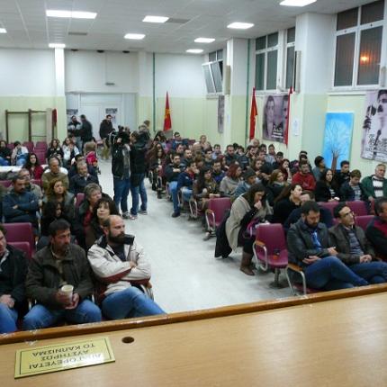 Ηράκλειο: Με επιτυχία η εκδήλωση του ΚΚΕ με τον Σωτήρη Ζαριανόπουλο