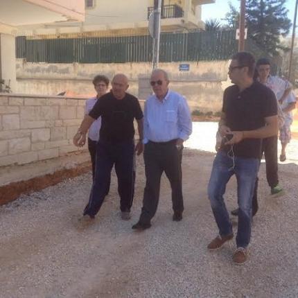 Αυτοψία σε υπό εξέλιξη έργα από τον Δήμαρχο Ηρακλείου