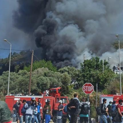 σάμος επεισόδια μετανάστες
