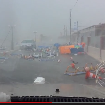 Βίντεο που κόβει την ανάσα από την κακοκαιρία στις Γούβες