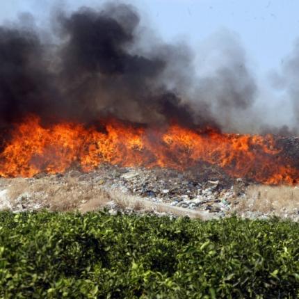 φωτια χωρος αποοριμματων