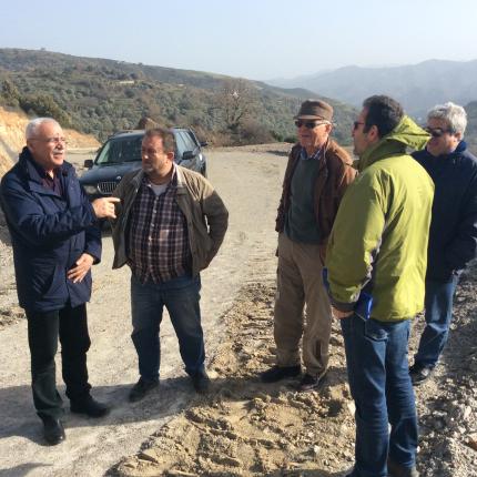 Την παράκαμψη Έλους - Τοπολίων επισκέφτηκε ο Α. Βουλγαράκης