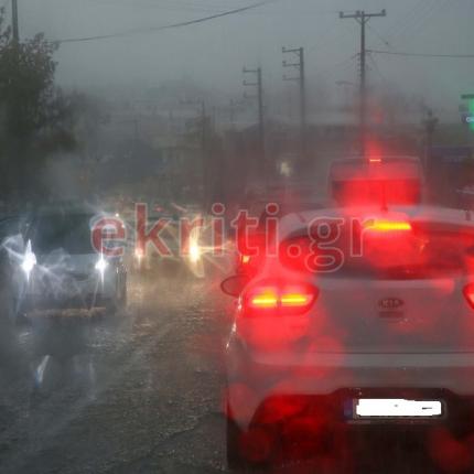Η κακοκαιρία πλήττει το Ηράκλειο