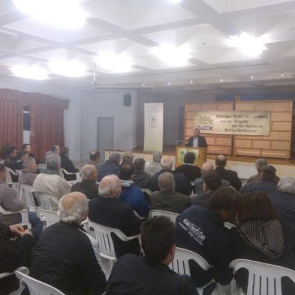 Πλήθος κόσμου στην προεκλογική εκδήλωση του Βασίλη Κεγκέρογλου στο Αρκαλοχώρι