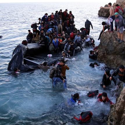 μετανάστες μυτιλήνη