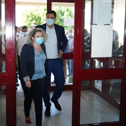 Ο Βασίλης Κικίλιας στην 7η ΥΠΕ με την Λένα Μπορμπουδάκη
