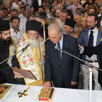 Ορκίστηκε ο Βασίλης Λαμπρινός και η νέα δημοτική αρχή Ηρακλείου