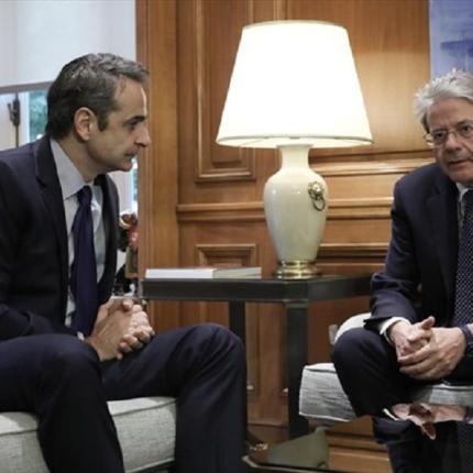 Πάολο Τζεντιλόνι,Κυριάκος Μητσοτάκης