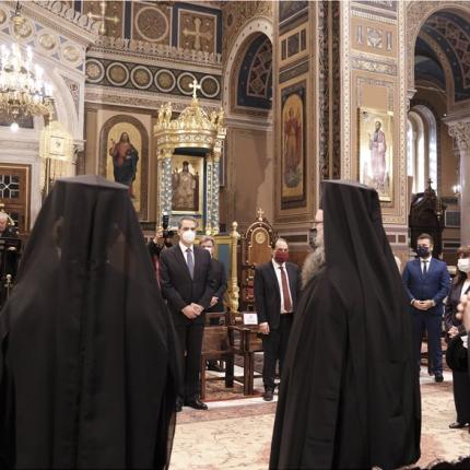 Η πρωτοχρονιάτικη δοξολογία στη Μητρόπολη Αθηνών