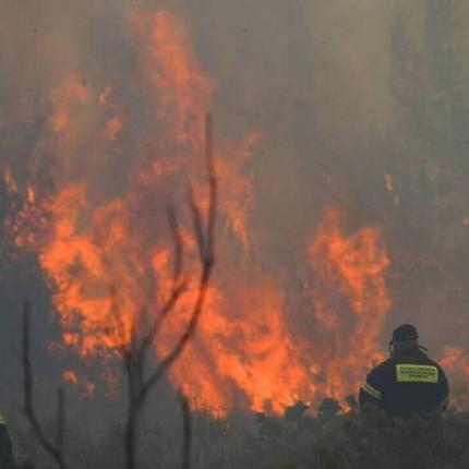 Καίγονται σπίτια στην Εύβοια