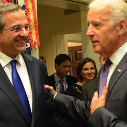  Συνομιλία Τζο Μπάιντεν με τον Αντώνη Σαμαρά
