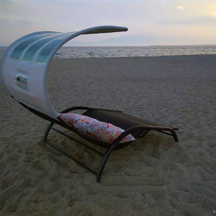 φωτοβολταϊκή ξαπλώστρα