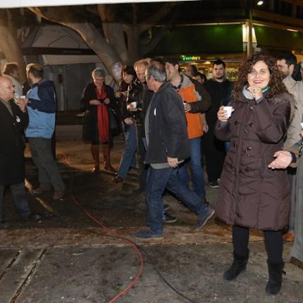 Ηράκλειο: Με χειροκροτήματα η "υποδοχή" των exit polls στο εκλογικό κέντρο του ΣΥΡΙΖΑ