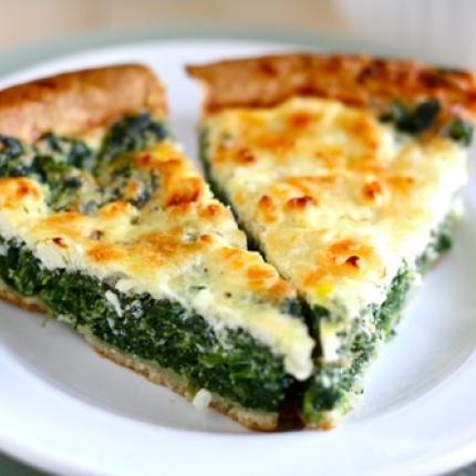 Τάρτα με φέτα και σπανάκι