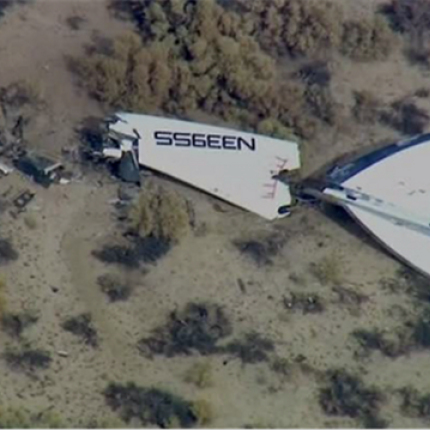 Φωτογραφίες από τη συντριβή του SpaceShipTwo της Virgin Galactic - Νεκρός ο ένας πιλότος!
