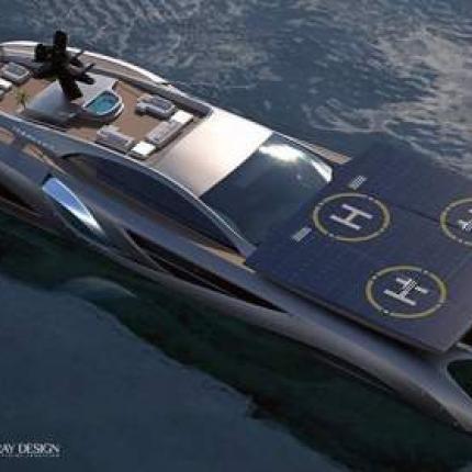 Γιοτ που μοιάζει με το Batmobile 