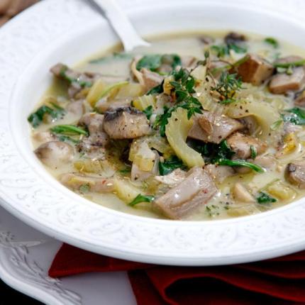 μαγειρίτσα με μανιτάρια