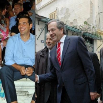 Οι "ισχυρές κυρίες" των πολιτικών αρχηγών - Γεωργία Σαμαρά και Μπέτυ Μπαζιάνα