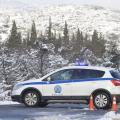 Αστυνομια χιονια κακοκαιρια περιπολικο