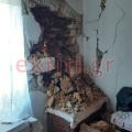 Σπίτι στο χωριό Βόνη μετά τον σεισμό 