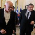 Ολοκληρώθηκε η συνάντηση Ευ. Βενιζέλου- Γ. Παπανδρέου στη Βουλή