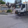 Δράση καθαριότητα από συνεργείο του δήμου Ηρακλείου.